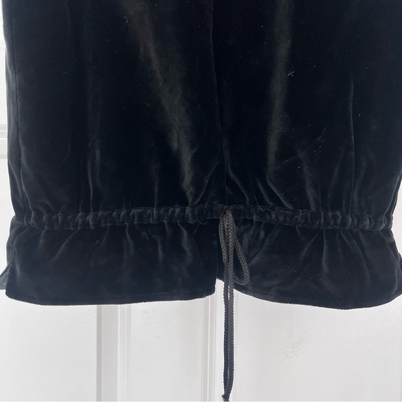 NWT Ruff Hewn Black Velvet Womens Vest size M Silver Tone Ornate Buttons Lined - Picture 4 of 4